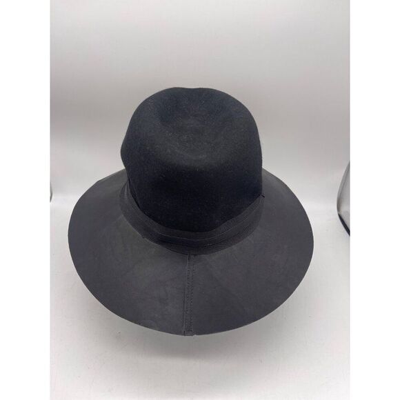 Vince Camuto Women Black Wool Floppy Adjustable Hat One Size NWT <3 main image 4